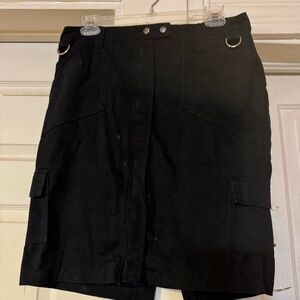 Lip Service vintage 90s utility cargo skirt D ring size M